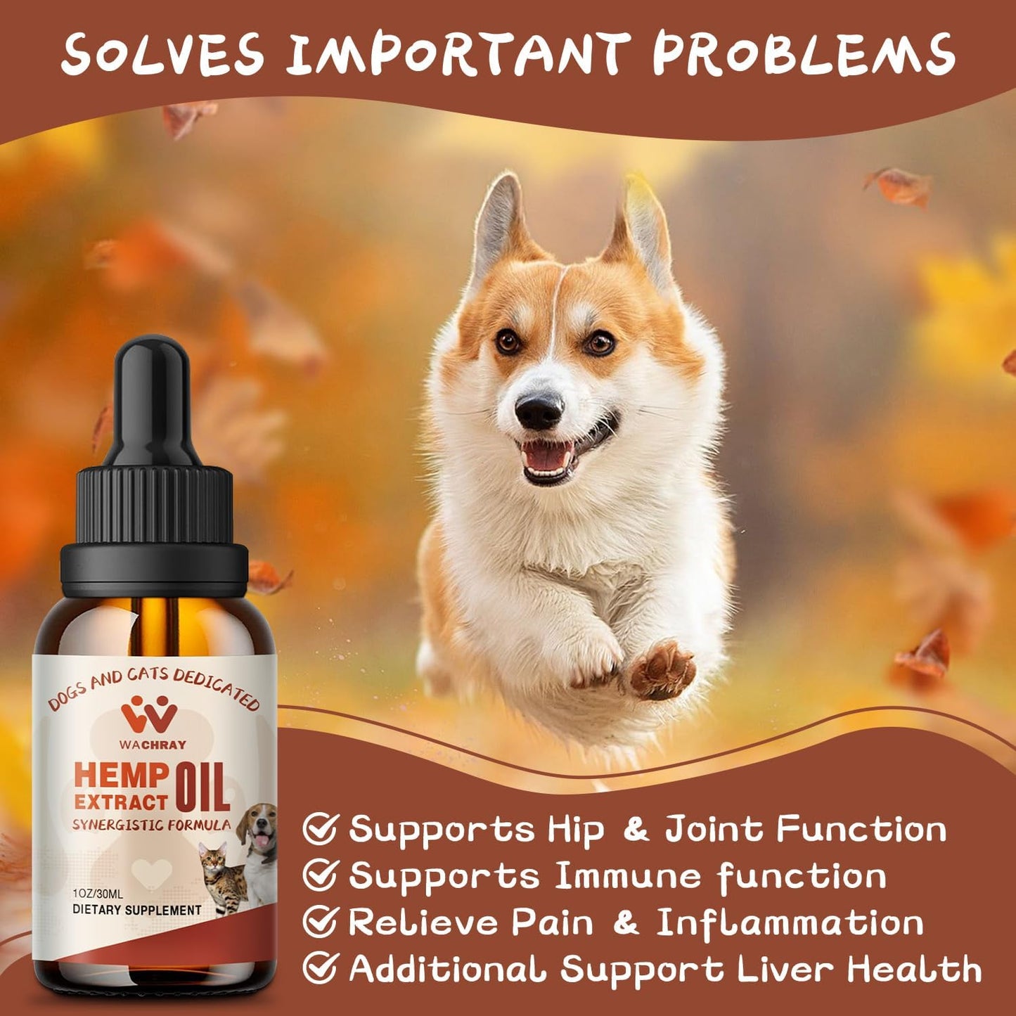 (2-Pack) Hemp Oil for Dogs Cats - Calming Drops Dog Relaxants - Help Pets Anxiety Stress Hip & Joint Pain Arthritis Sеizures Rеlief - Skin Нiр Jоint Hеalth - Organic Pet Hemp Oil Drops