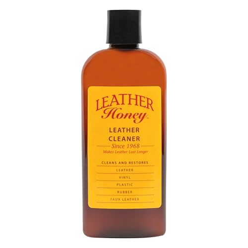 Leather Honey Leather Cleaner: Non-Toxic Leather Care Made in the USA Since 1968. Deep Cleans Leather, Faux & Vinyl - Couches, Car Seats, Purses, Tack, Shoes & Bags. Safe Any Colors & White Leather