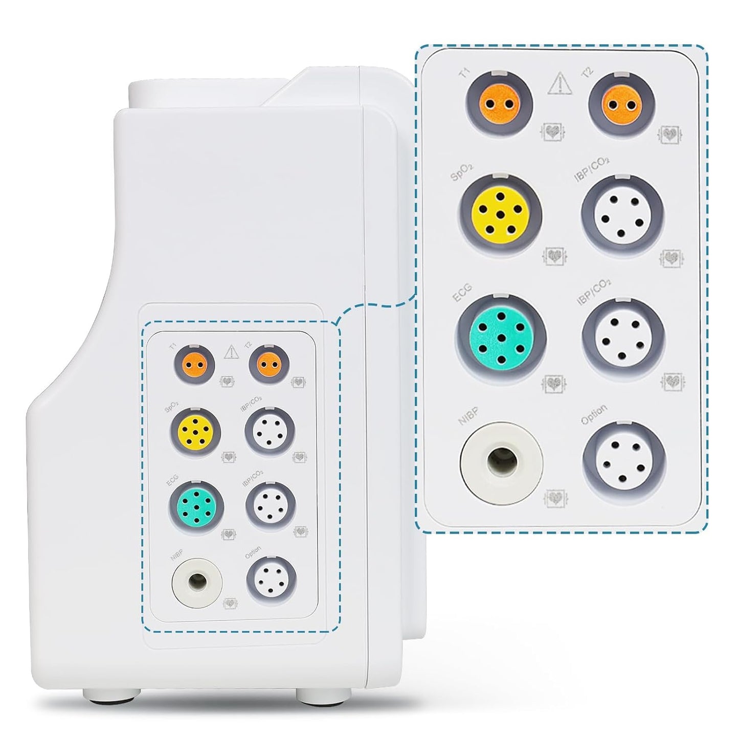 CONTEC Veterinary Patient Monitor Multi 6 Parameters Monitor for Pets Cats Dogs Animals Use in Home Clinic (CMS6000VET)