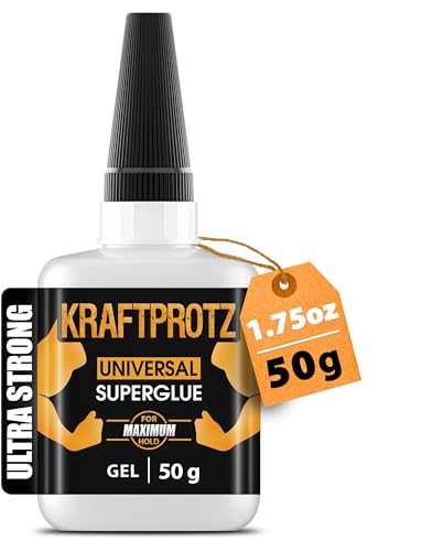 Super Glue All-Purpose Gel 1.76 oz - Instant Adhesive Repair | versatile, precise repairs, clear, waterproof, heat resistant, universal power, anti-clog cap, wood, glass, metal, plastic
