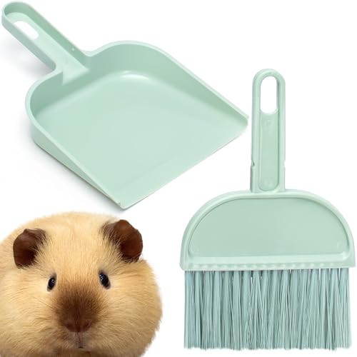 Mygeromon Cage Cleaner for Guinea Pigs Mini Dustpan and Brush Set