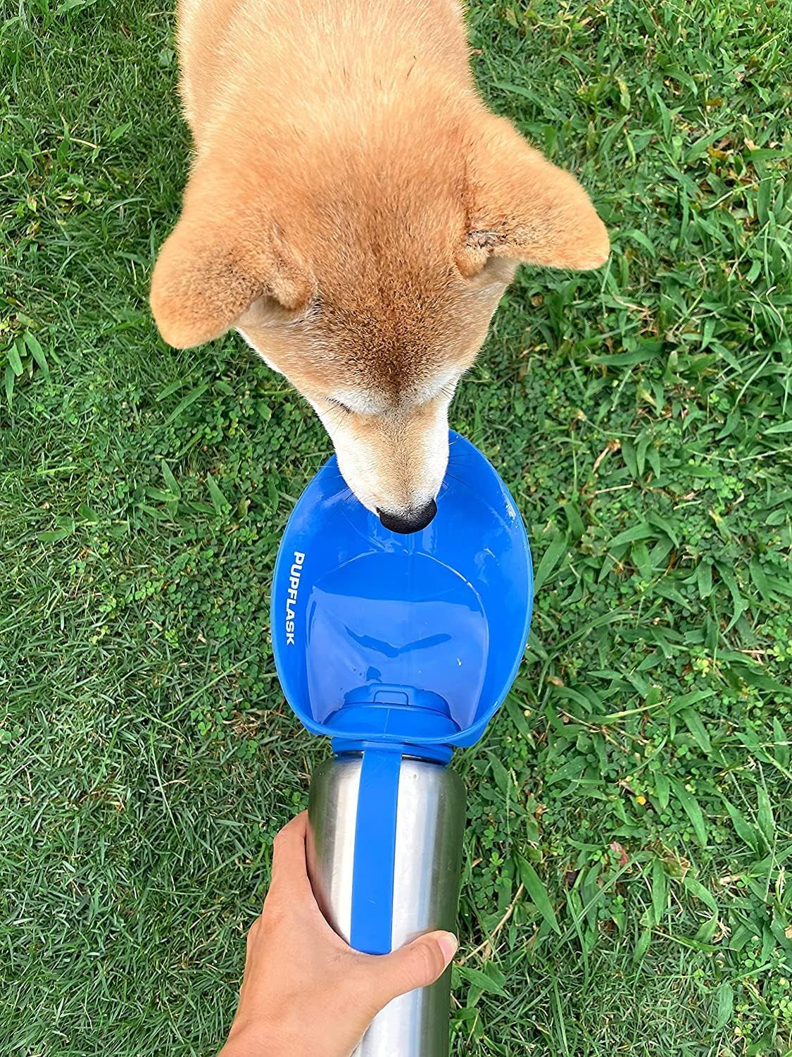 Pupflask Large Dog Water Bottle | 27 or 40 OZ Stainless Steel | Convenient Dog Water Dispenser | Puppy Travel Water Bowl | Portable Pet Water Bottle | Leak Proof Bottle Perfect Size for All Dog Breeds