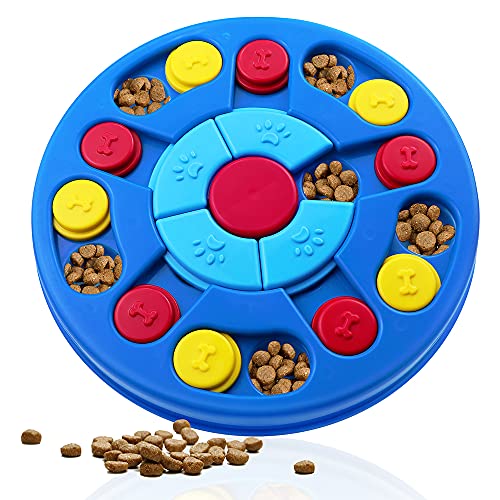 Yoboeew Dog Puzzle Toys Interactive Toy for Puppy IQ Stimulation & Treat Training Games Treat Dispenser for Smart Dogs, Puppy & Cats Fun Feeding (Level 1-3)