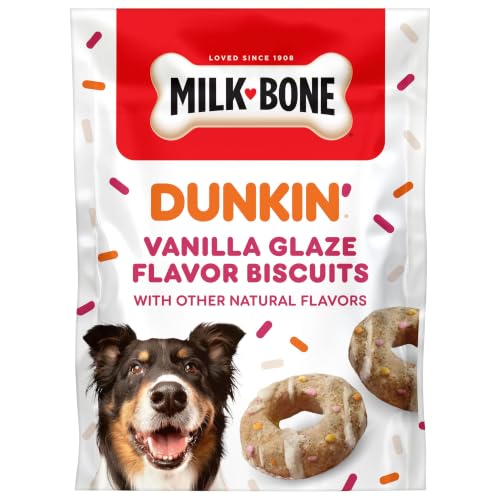 Milk-Bone Dunkin' Vanilla Glaze Flavor Dog Biscuits, 8 Oz.