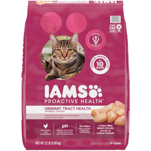 IAMS Proactive Health Urinary Tract Health Dry Cat Food, Chicken, 22 lb