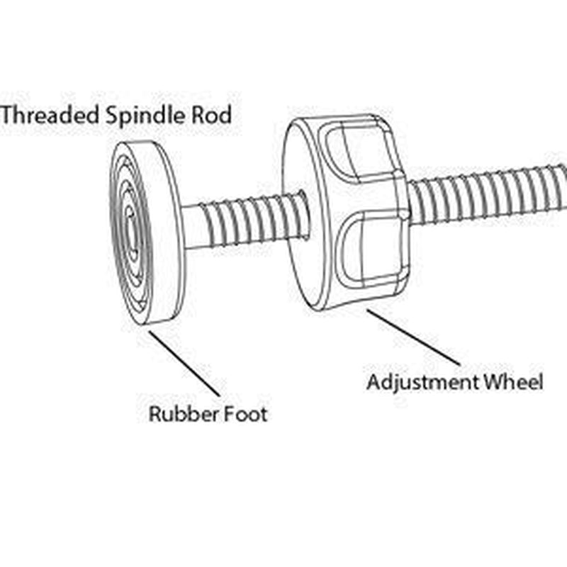 2 Pack 8MM Baby Gate Y Shaped Threaded Spindle Rod Adapter for Pet & Dog Pressure Mounted Safety Gates