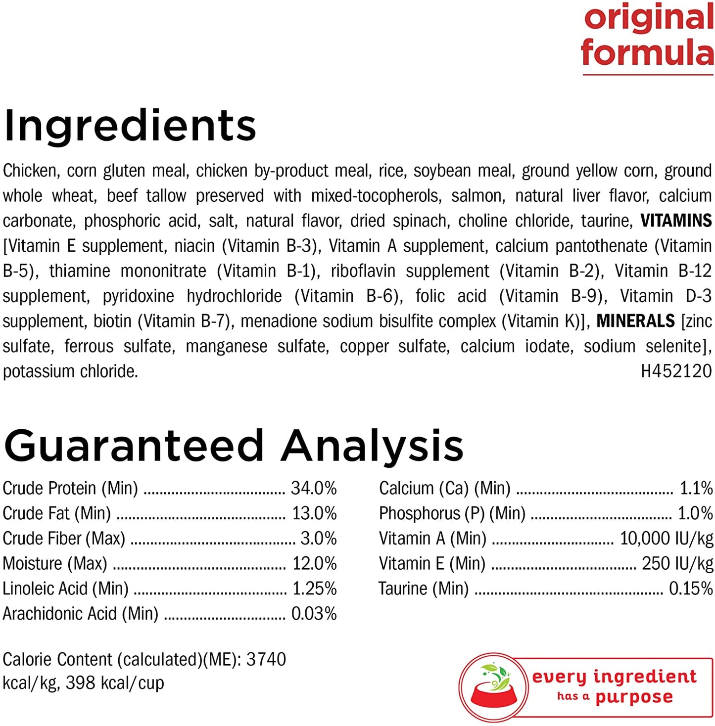 Purina Cat Chow Naturals with Added Vitamins, Minerals and Nutrients Dry Cat Food, Naturals Original - 13 Lb. Bag