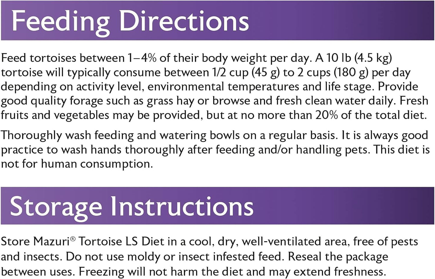 Mazuri | Tortoise LS Diet for African Spurred/Sulcata, Desert, Egyptian, Galapagos, Gopher, Greek, Leopard, Pancake, Radiated or Yellow-Footed Tortoise, | 12 Ounce (12 OZ) Bag