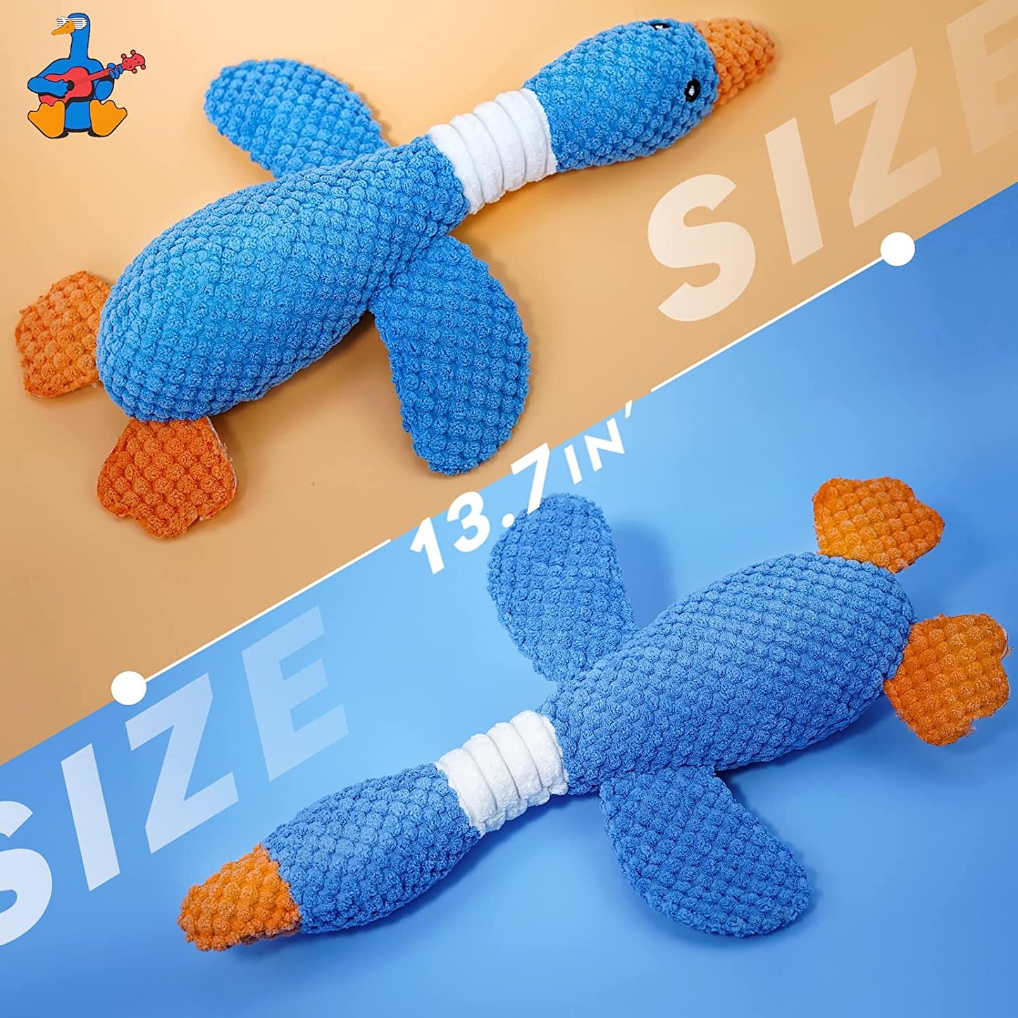 Vitscan Durable Dog Toys for Aggressive Chewers Large Breed/Dog Chew Toy/Indestructible Tough Squeaky Dog Toys/Interactive Dog Toys for Large Dogs/Plush Puppy Toys/Puppy Chew Toys for Teething