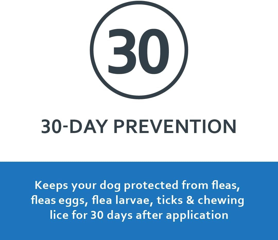 SENTRY PET CARE SENTRY Fiproguard for Dogs, Flea and Tick Prevention for Dogs (89-132 Pounds), Includes 3 Month Supply of Topical Flea Treatments