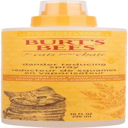 Burt'S Bees for Pets Cat Naturally Derived Dander Reducing Spray with Soothing Colloidal Oat Flour & Aloe Vera - Cruelty Free, Made in USA, 10 Oz Bottle