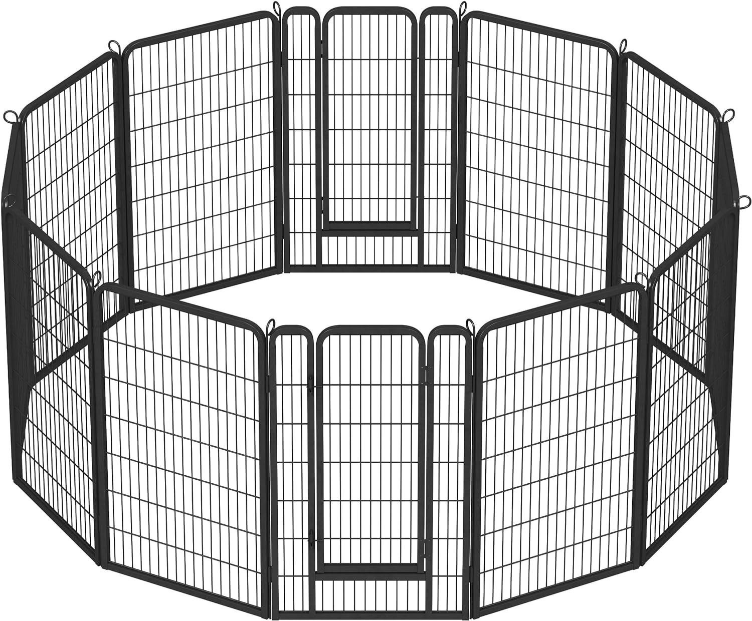 Yaheetech Dog Playpen Outdoor, 12 Panel Fence 47" Indoor Pen for Large/Medium/Small Dogs Animals Heavy Duty Pet Exercise Pen for Puppy/Rabbit Portable Playpen for RV Camping Garden Yard