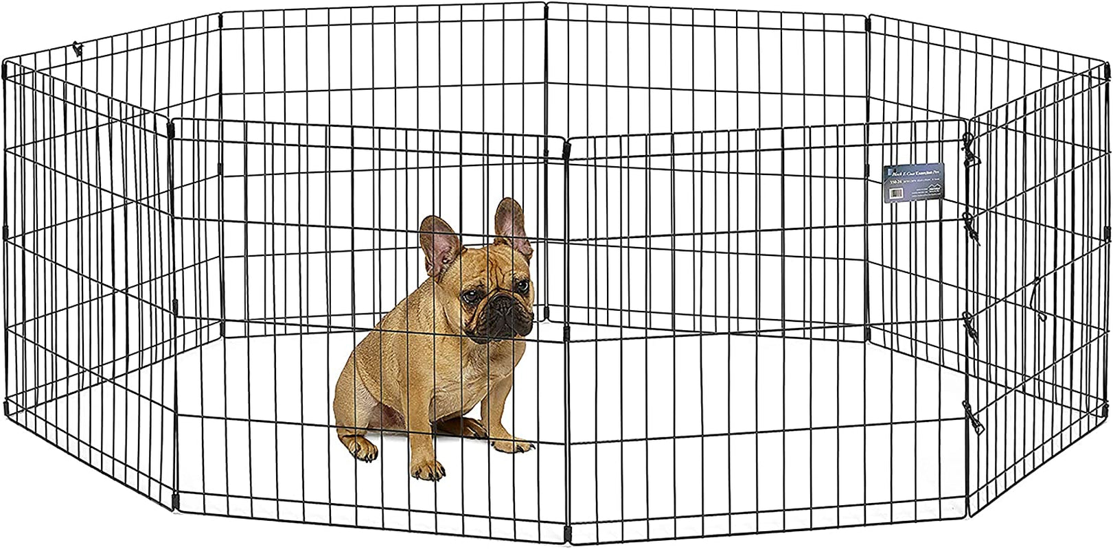 Midwest Homes for Pets Foldable Metal Dog Exercise Pen / Pet Playpen, 24'W X 24'H, 1-Year Manufacturer'S Warranty