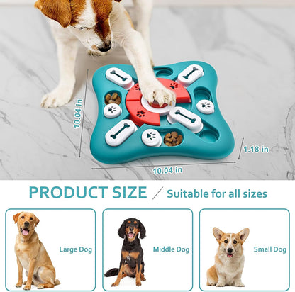 Dog Puzzle Toys, Treat Dispensing Dog Enrichment Toys for IQ Training and Brain Stimulation, Interactive Mentally Stimulating Toys as Gifts for Puppies, Cats, Dogs