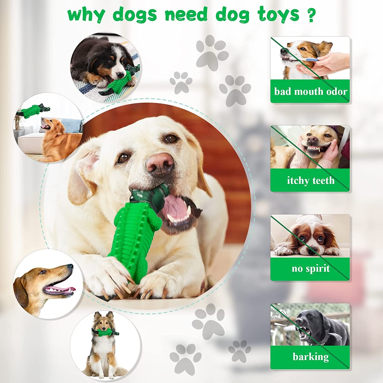 Dog Chew Toys for Aggresive Chewers：Dog Toys for Large Dogs - Heavy Duty Dog Toys - Indestructible Dog Toys for Medium/Large Dogs Breed (Coffee)