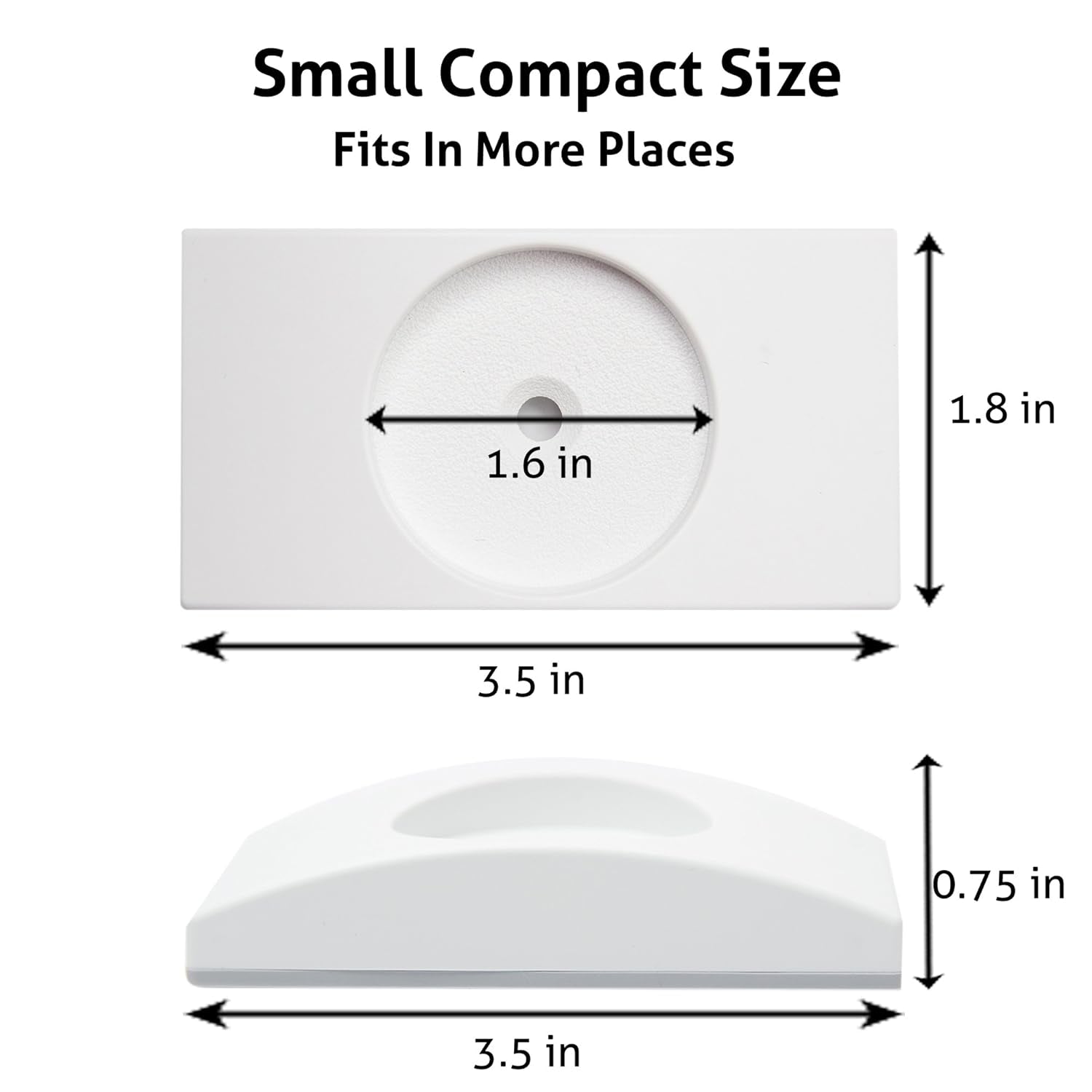 Wall Nanny - Baby Gate Wall Protector (Made in USA) Protect Walls from Pet Gates & Dog Gates - No Safety Hazard on Spindles - for Child Pressure Mounted Baby Gate for Stairs Cup Guard - White, 4 Pack