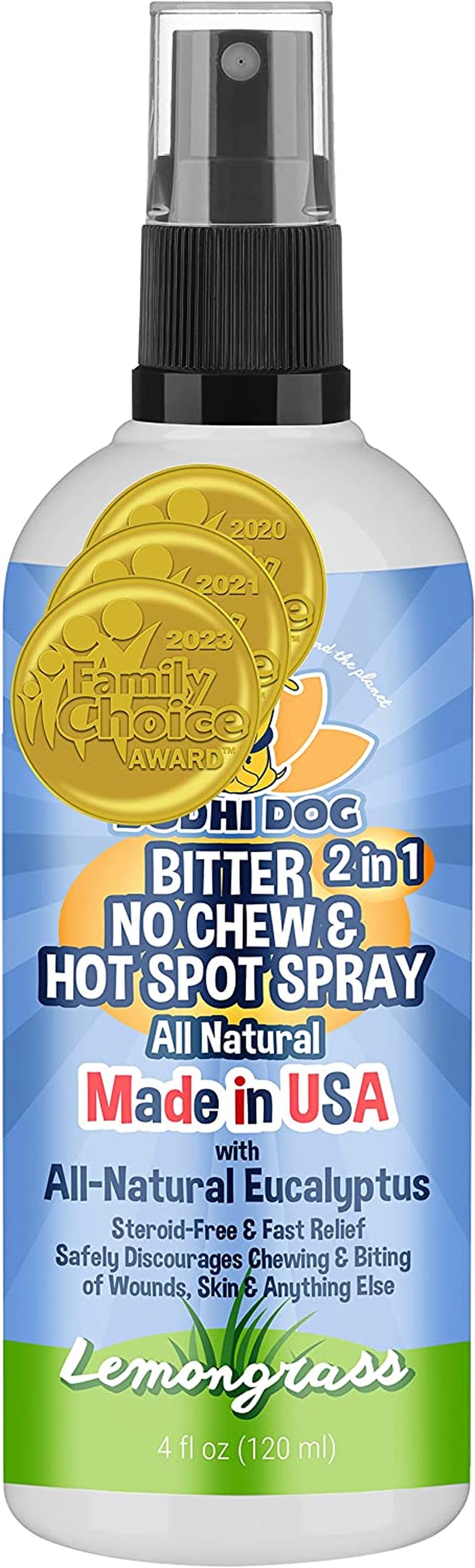 Bodhi Dog New Bitter 2 in 1 No Chew & Hot Spot Spray | All Natural Anti-Chew Remedy | Safe for Skin, Wounds, Anything Else | Made in USA