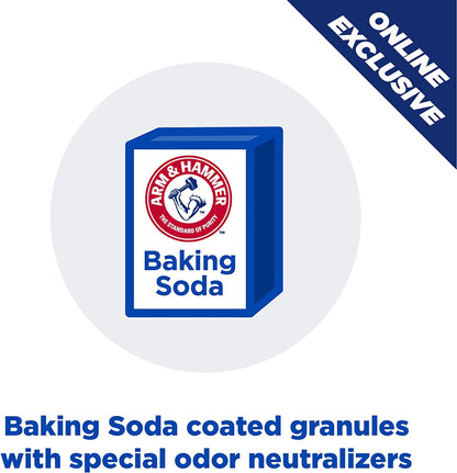 Arm & Hammer Arm Hammer Ultra Last Unscented Clumping Cat Litter, Multicat 18Lb, Pet Friendly with Baking Soda