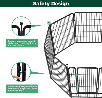 FXW Instant Dog Playpen Designed for RV Trips, 45" Height for Large Dogs│Patented