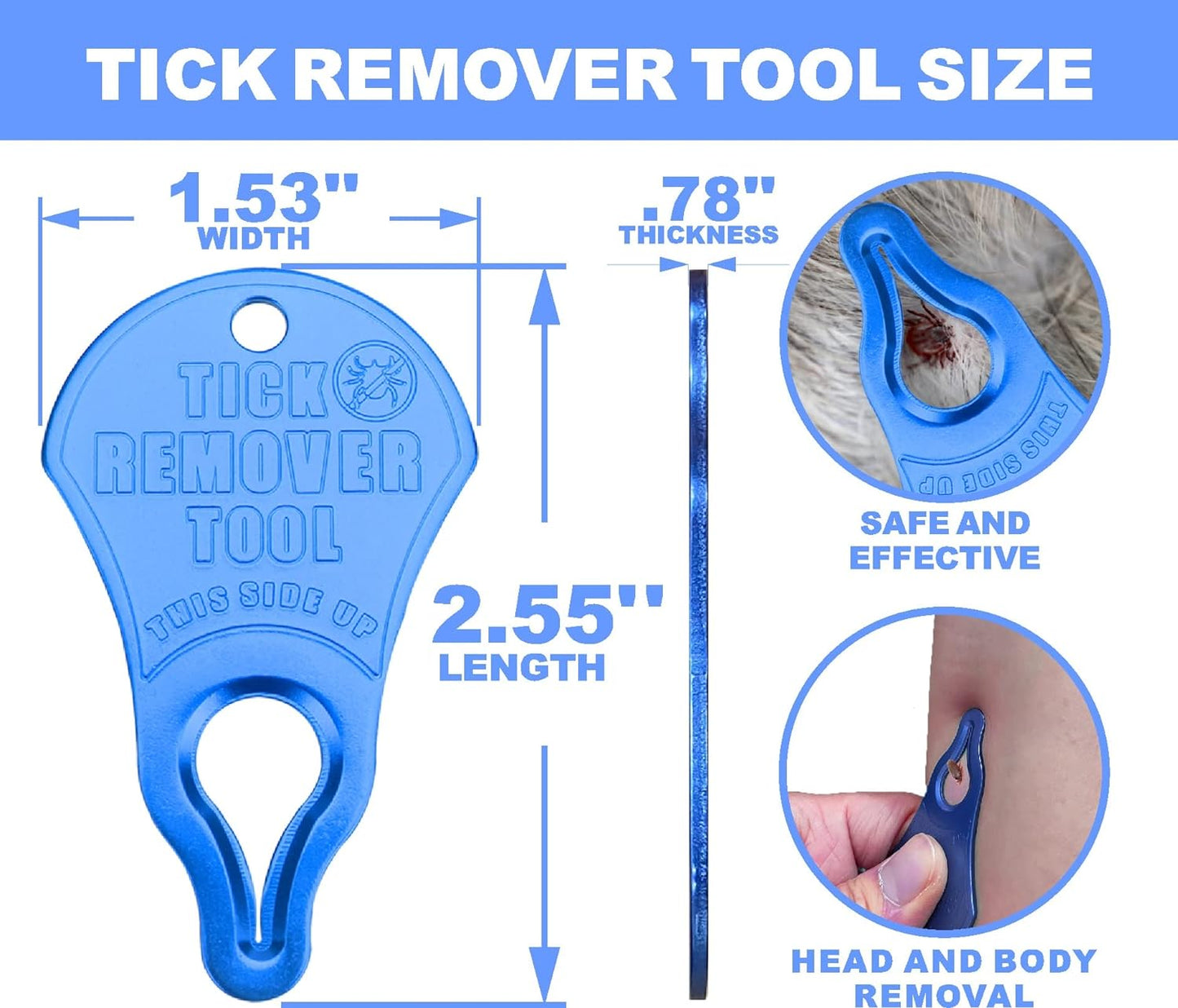 Tick Remover Tool 3 Pack, Suitable for Pets, Animals, and Humans, Portable Outdoor Living Essential Tick Remover Tools, Quick and Safe, and Reliable.