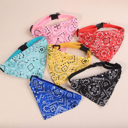 XIMA 6PCS Cat Bandana Collars with Removable Bow Tie for Cats Puppy Kittens Small Dogs Collars Adjustable Bandana