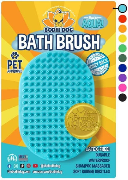 Bodhi Dog Grooming Shampoo Brush | Pet Shower & Bath Supplies| Long & Short Hair Scrubber | Cats Wash Brush