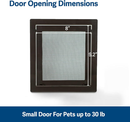 Petsafe NEVER RUST Screen Door - Size Small – for Dogs and Cats up to 30 Lb – Use in Screen Doors – Window Screens and Porch Screens