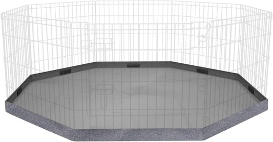 PETIME Dog Playpen Waterproof Bottom Cover for Indoor Outdoor Dog Pen Fits All 24" Wide 8 Panels Pet Exercise Pen (Playpen Not Included!!!)