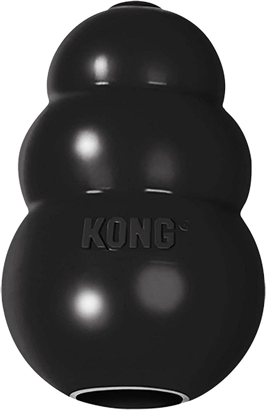 KONG Extreme Dog Toy - Fetch & Chew Toy - Treat-Filling Capabilities & Erratic Bounce for Extended Play Time Most Durable Natural Rubber Material - for Power Chewers - for Small Dogs