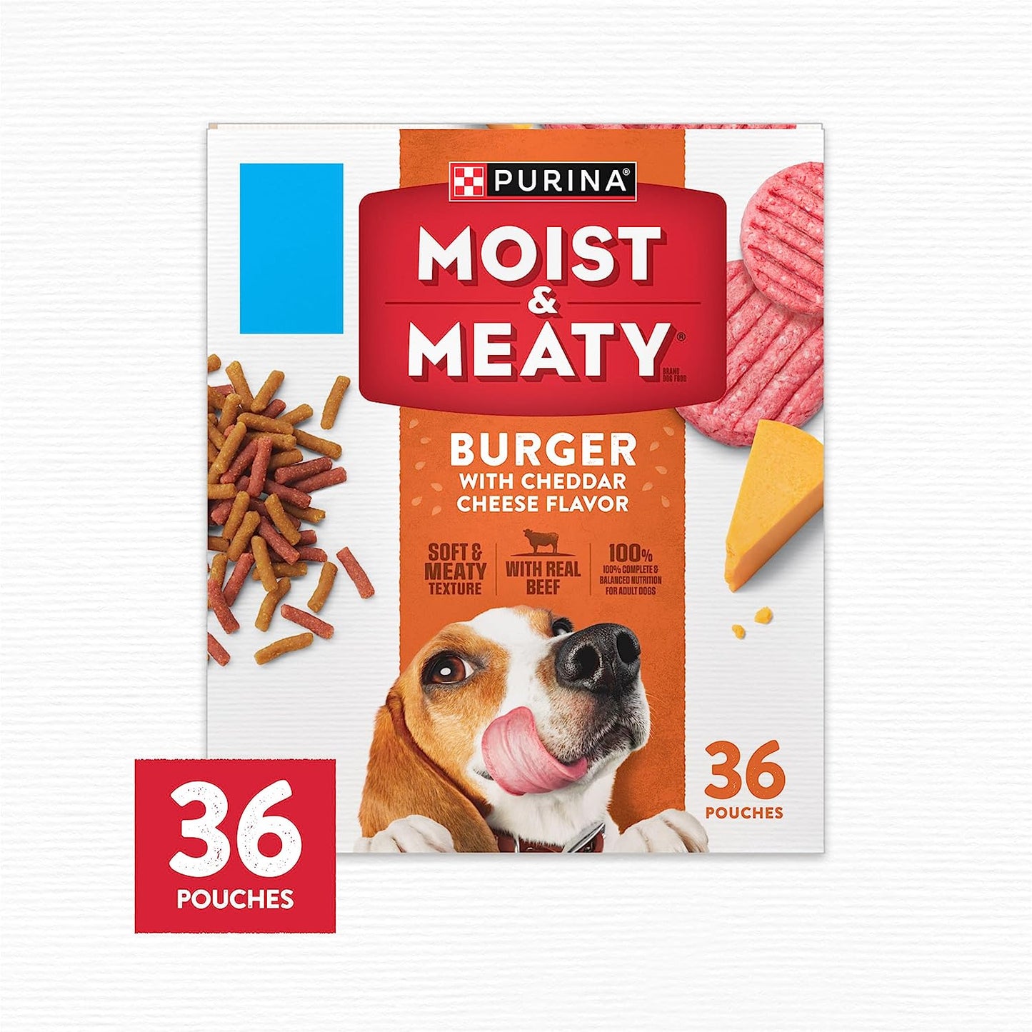 Purina Moist & Meaty Rise & Shine Awaken Bacon & Egg Flavor Adult Wet Dog Food - 12 Ct. Pouches