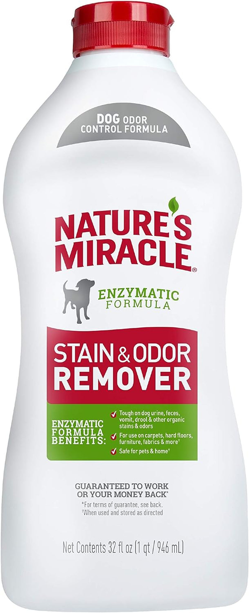 Nature'S Miracle Stain and Odor Remover Dog 32 Ounces, Odor Control Formula, Pour