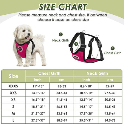 Slowton Dog Seat Belt Harness for Car, Dog Car Harness Adjustable Mesh Breathable & Dog Seatbelt Safety Tether with Elastic Bungee for Small Medium Large Pets(Pink, Single Clip, S)