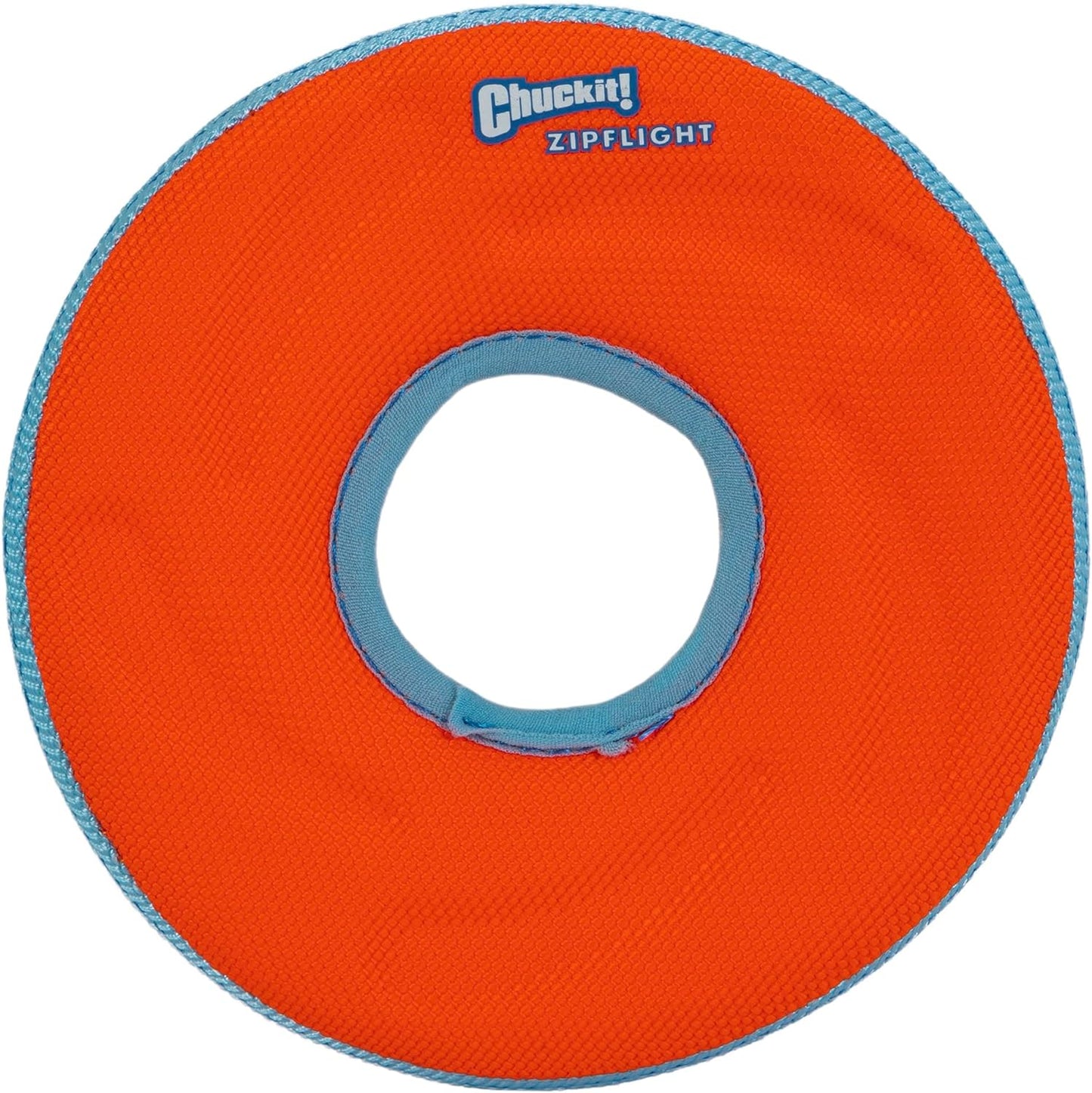 Chuckit Zipflight Flying Disc Dog Toy, Medium (8.5"), Orange and Blue