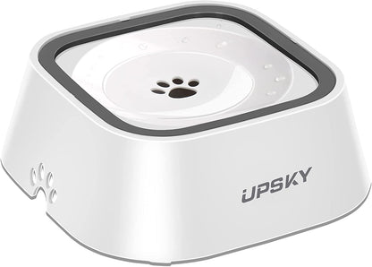 UPSKY Dog Bowl Dog Water Bowl No Spill Pet Water Bowl No Drip Slow Water Feeder Dog Bowl No-Slip Pet Water Dispenser 35Oz Slow Drinking Bowl for Dogs and Cats