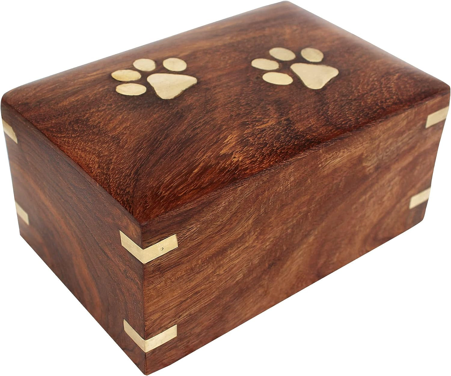 Rosewood Pet Urn Box - Peaceful Pet Memorial Keepsake Urn for Dogs,Cats (X-Small : 5" X 3" X 2" - 15Lbs or 5Kg)