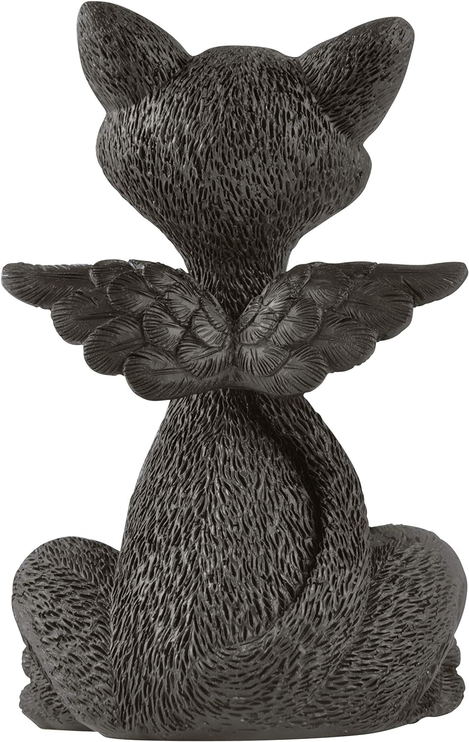 Bereavement Memorial Grey Cat Angel Figurine with Angel Wings Cat Loss Sympathy Gift - Happy Cat Collection - Cat Bereavement Gifts, Cat Memorial, Cat Loss Gifts, Cat Lover Gifts