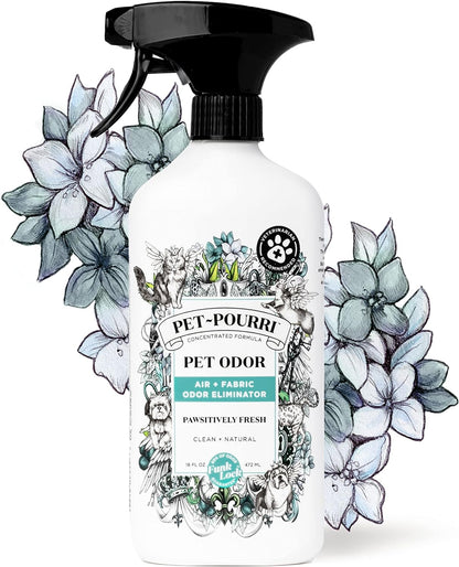 Pet-Pourri Pet Odor Air + Fabric Odor Freshener Spray, Canine Coconut, 16 Fl Oz