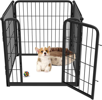 FXW Homeplus Dog Playpen Designed for Indoor Use, 24" Height for Puppy and Small Dogs, Black│Patented