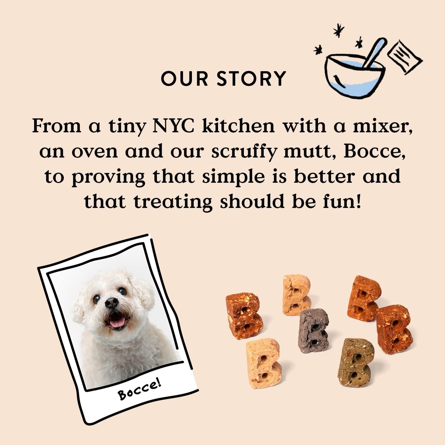 Bocce's Bakery Fireside Apple Pie Treats for Dogs, Wheat-Free Everyday Dog Treats, Made with Real Ingredients, Baked in The USA, All-Natural Soft & Chewy Cookies, Apples, Cheese & Cinnamon, 6 oz