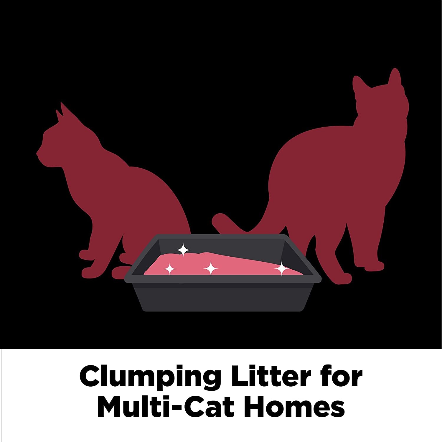 ARM & HAMMER Clump & Seal Platinum Clumping Cat Litter, Multi-Cat, 27.5Lb