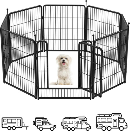 FXW Instant Dog Playpen Designed for RV Trips, 32" Height for Medium Dogs│Patented