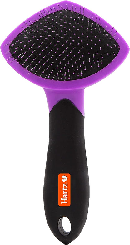 HARTZ, Groomer'S Best Small Slicker Brush for Cats and Small Dogs, Black/Violet, 1 Count