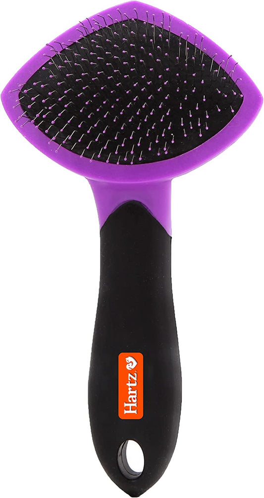 HARTZ, Groomer'S Best Small Slicker Brush for Cats and Small Dogs, Black/Violet, 1 Count