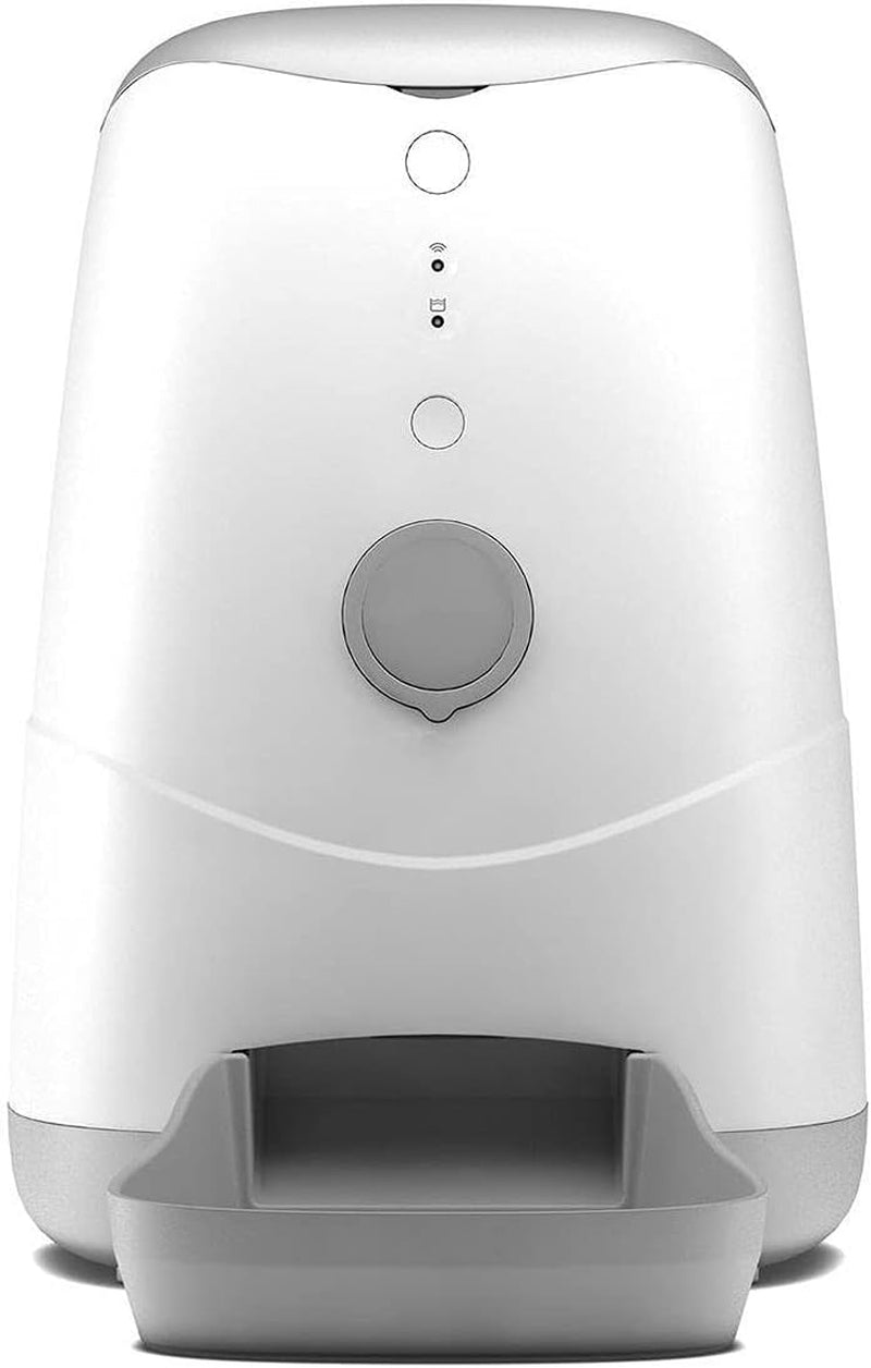 Sakar Pet Genius Smart Wi-Fi Video 7L Pet Feeder with Camera, White