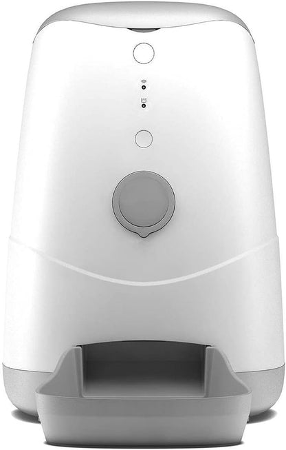 Sakar Pet Genius Smart Wi-Fi Video 7L Pet Feeder with Camera, White