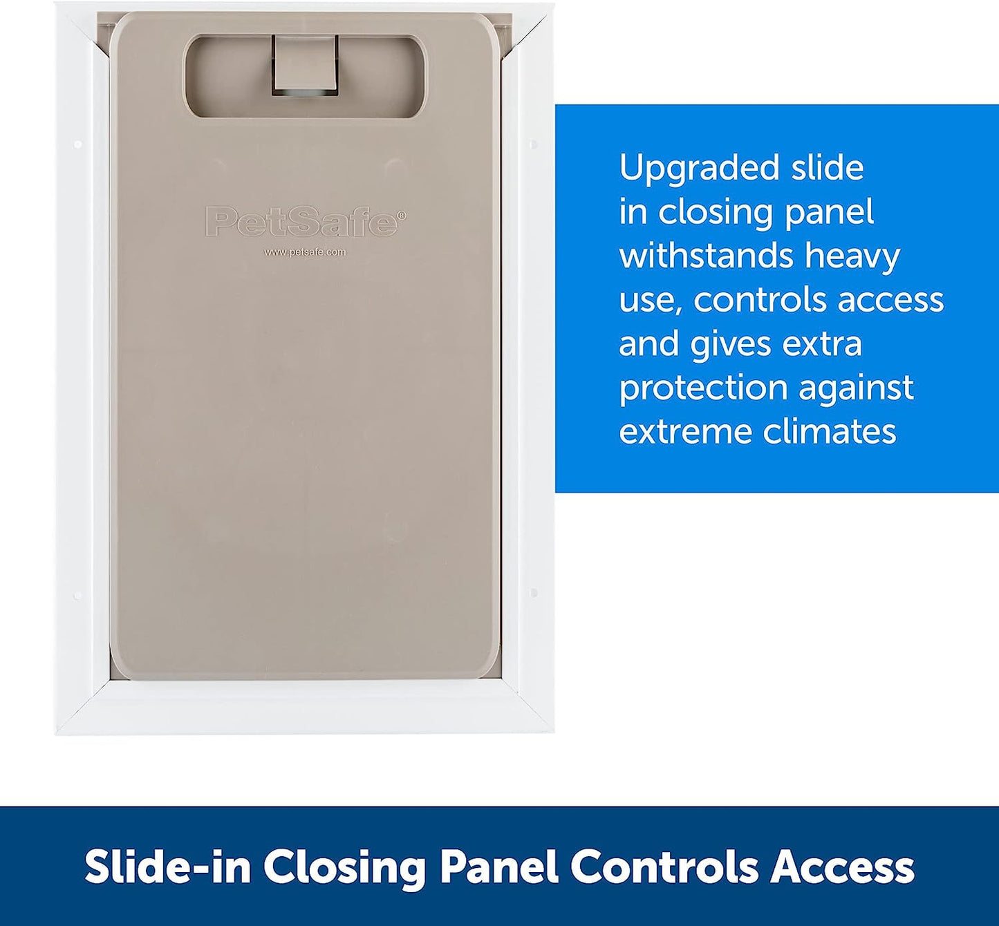 Petsafe Extreme Weather Aluminum Pet Door - Most Energy Efficient Pet Door - 3 Flaps for Insulation - for Dogs and Cats - Size Large