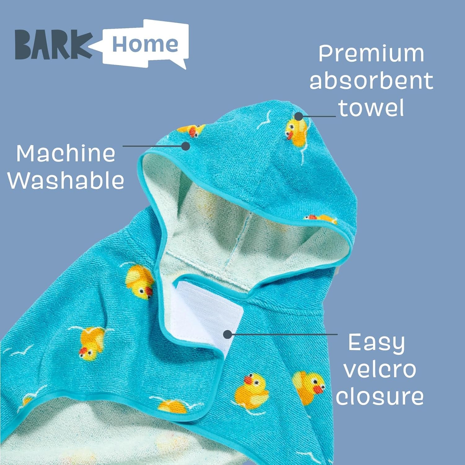 Barkbox - Premium Absorbent Hooded Dog Bathrobe Towel Bundle - Quick Drying Pet Towel for Bath & Beach Trips - Luxurious & Soft Bathrobe Towel for Dogs of All Breeds - Lion & Rhino - Large