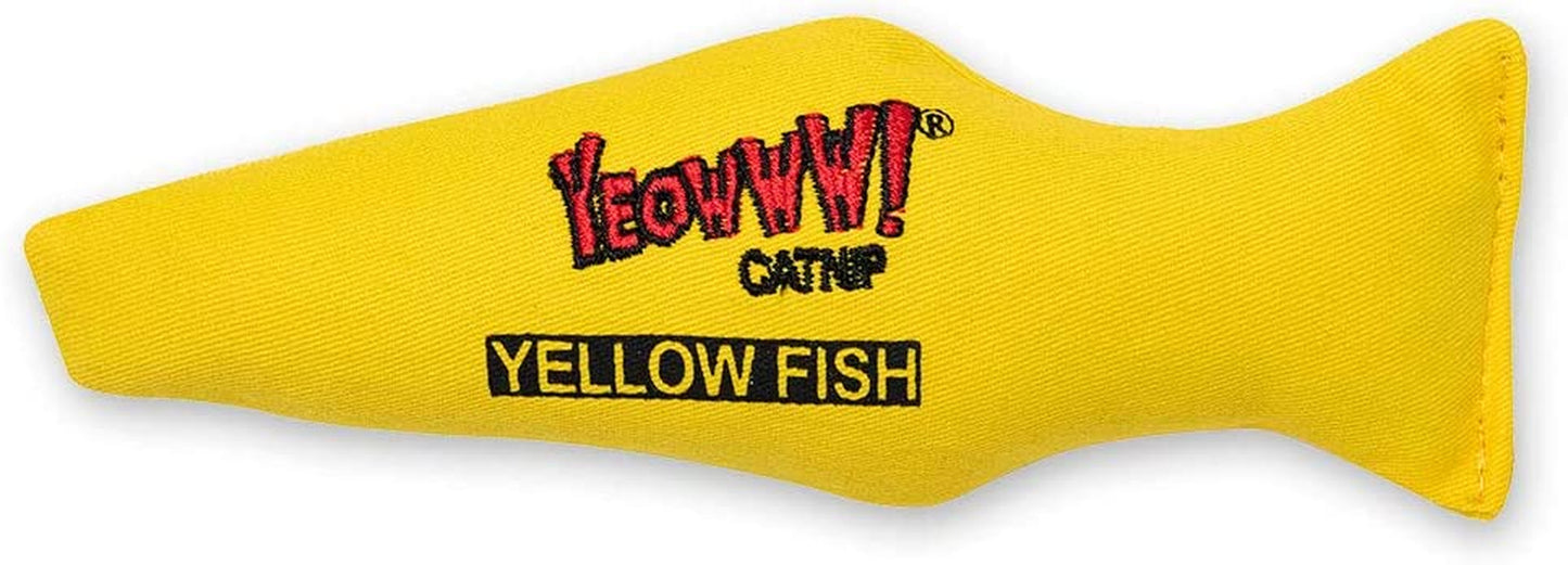 Yeowww! Catnip Toy, Yellow Fish