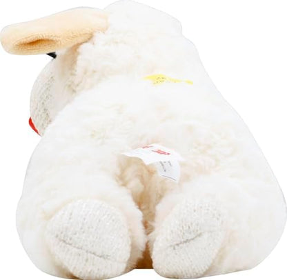 Multipet INTERNATIONAL 843140 Lambchop Plush Squeak Toy Mini for Pets, 6-Inch, White, Small