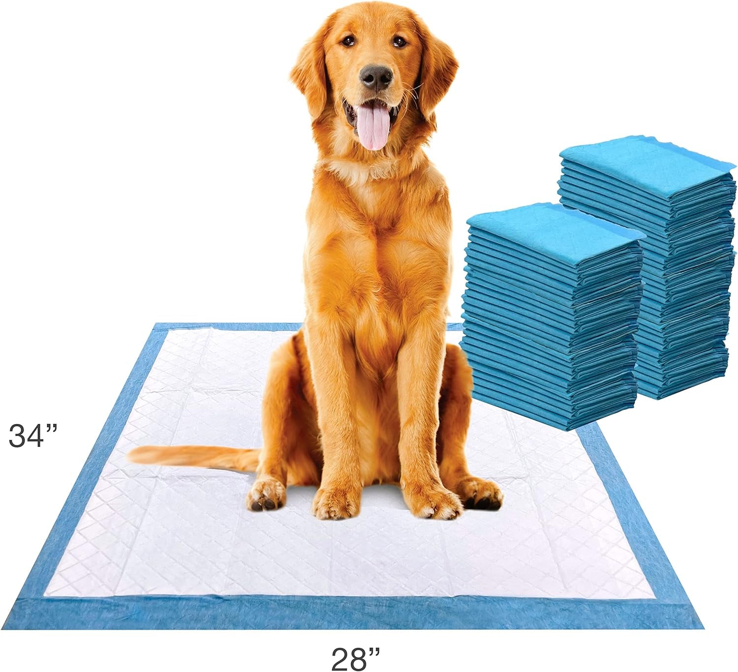 Four Paws Wee-Wee Superior Performance Gigantic Pee Pads for Dogs - Puppy & Dog Pads for Potty Training - Dog Supplies - 27.5" X 44" (150 Count)